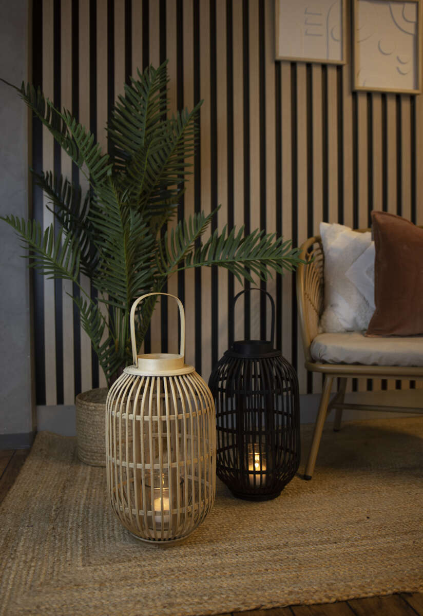 Henni rattan lanterne