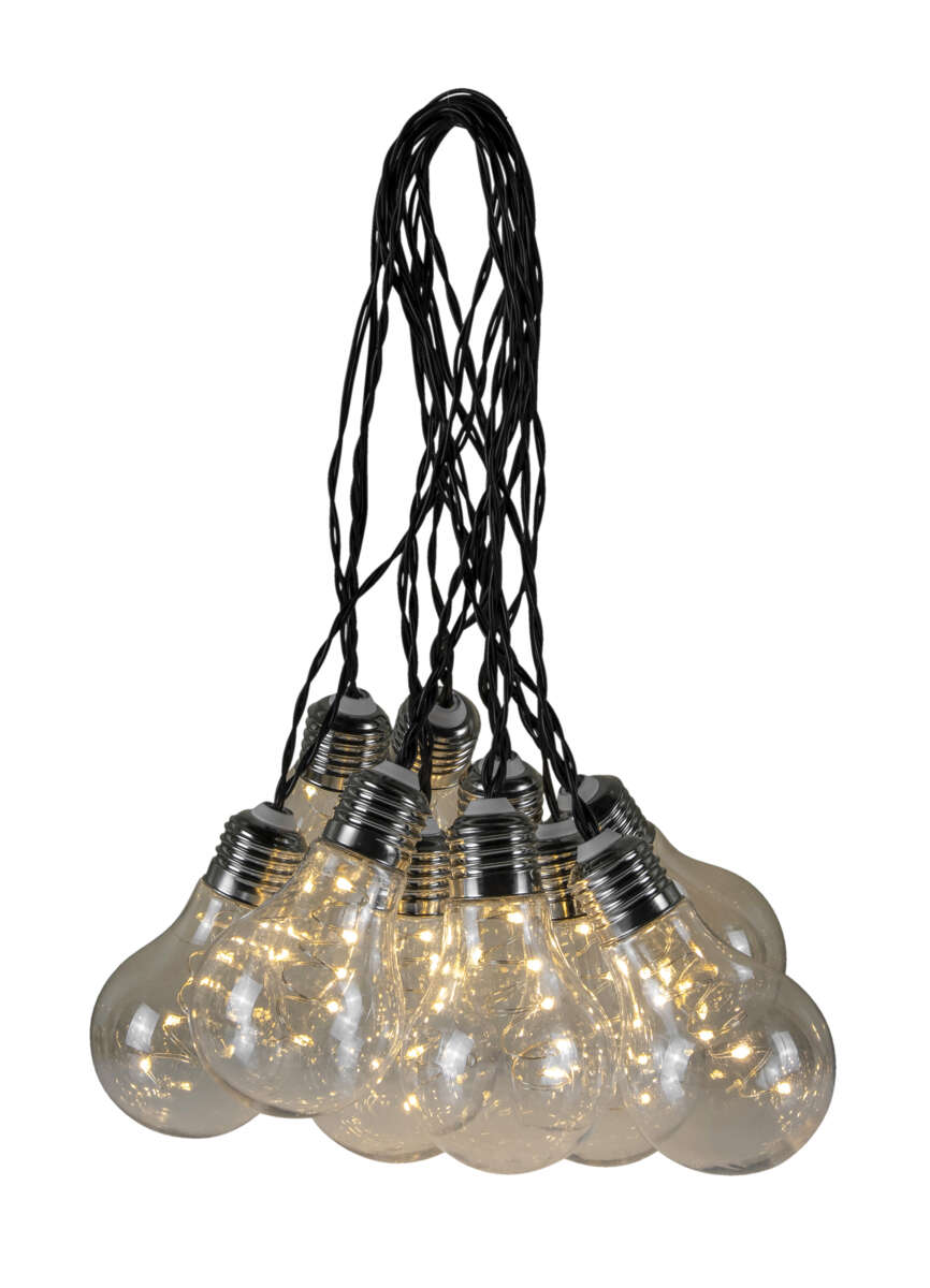 Lyslenke med 10 LEDpærer IP44