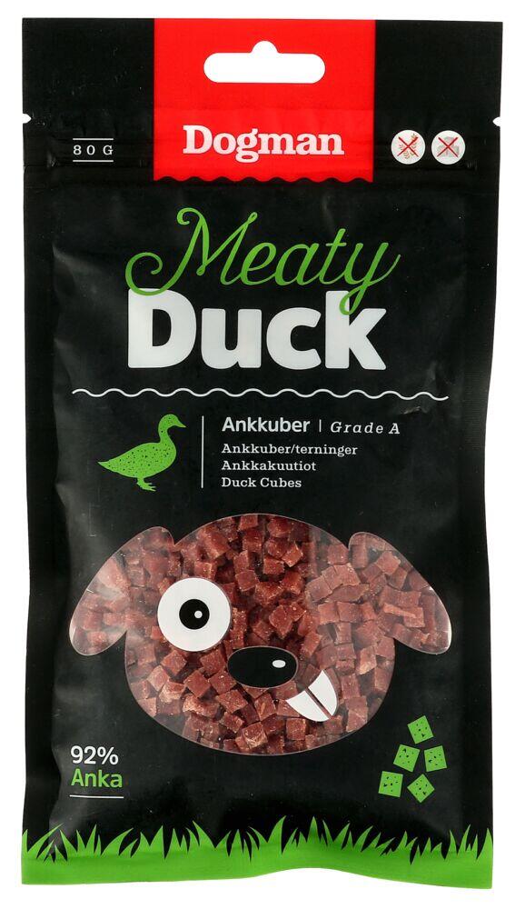 Dogman Meaty Duck Andekuber 80g