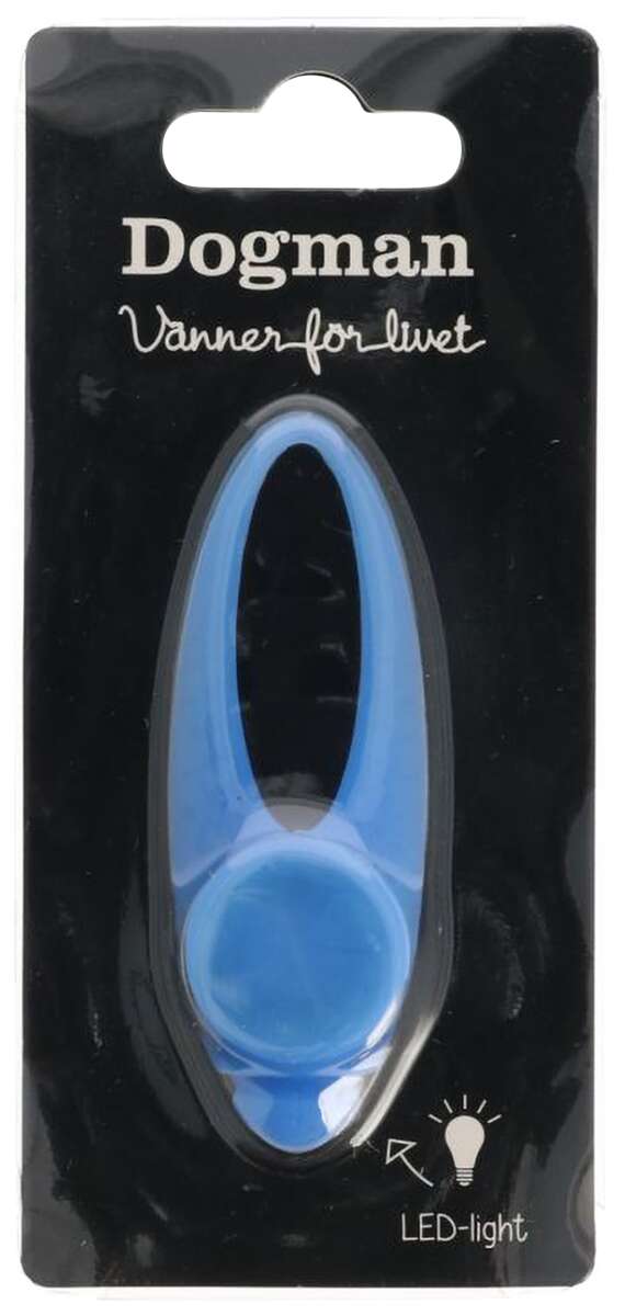 Dogman Silikon Blinker Blå Led-Lys