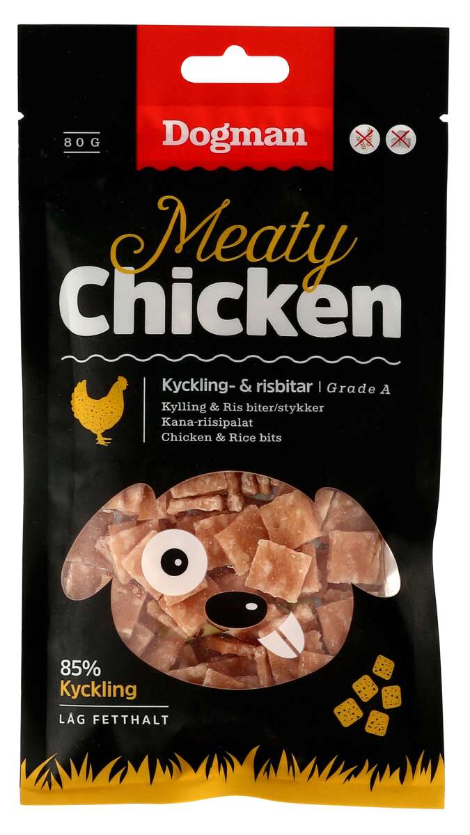 Dogman Meaty Kylling og Risbiter 80g