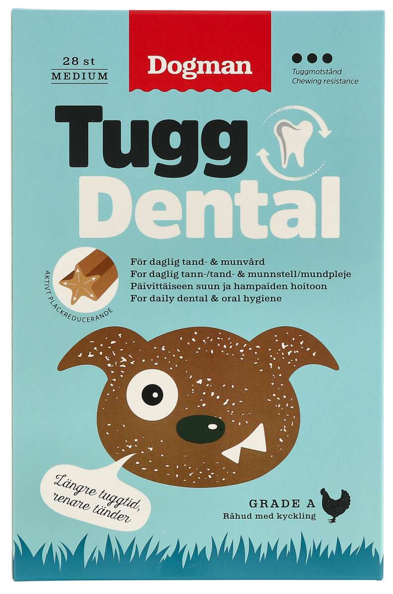 Dogman Tygg Dental Kylling M 28pk
