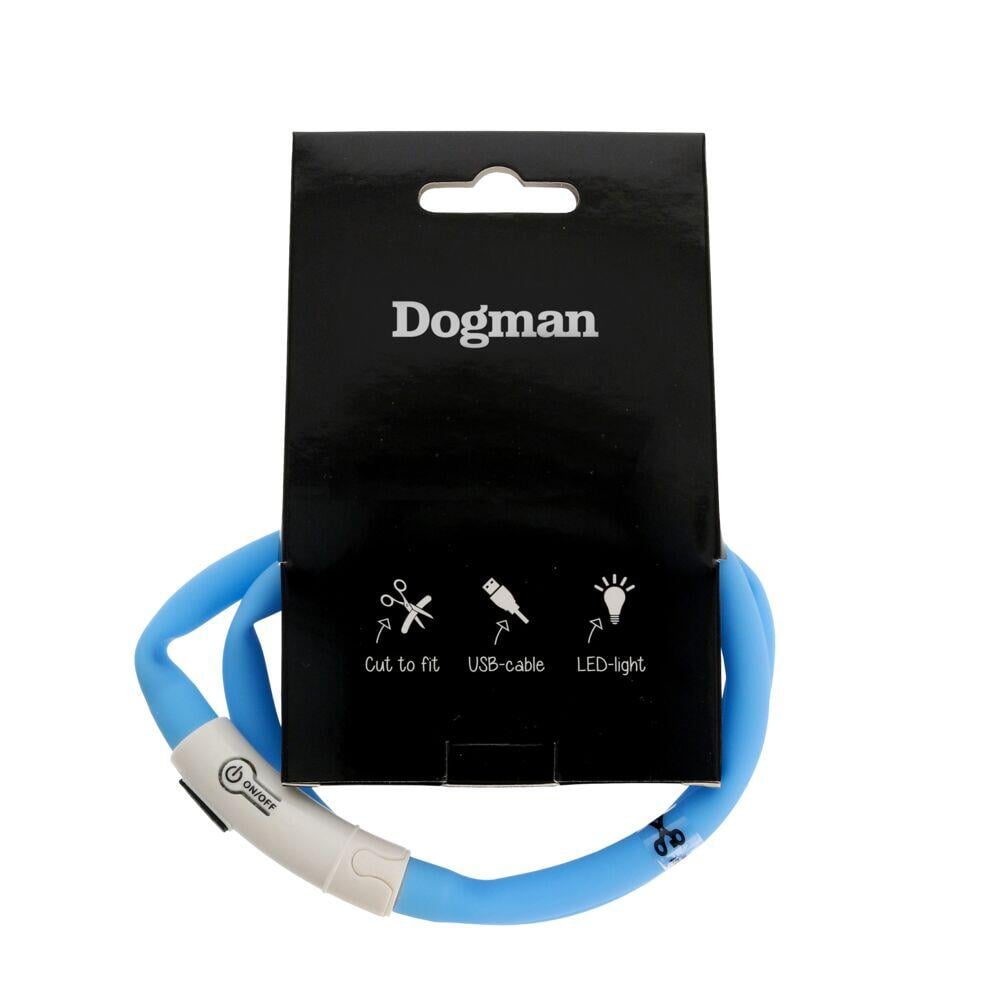 Dogman Led-Ring Silikon Blå 65cm