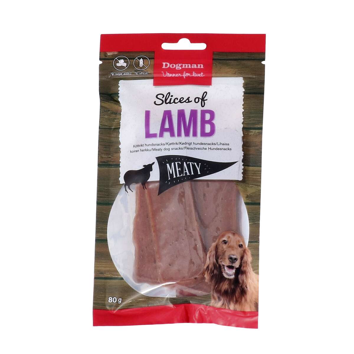 Dogman Slices of Lamb til Hund 80g