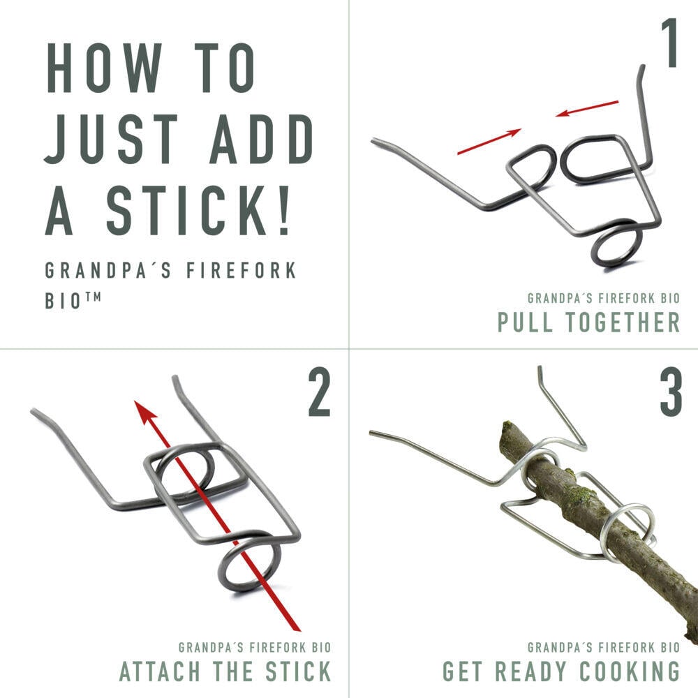 Light My Fire Grandpa`s Firefork bålgaffel 2 pk