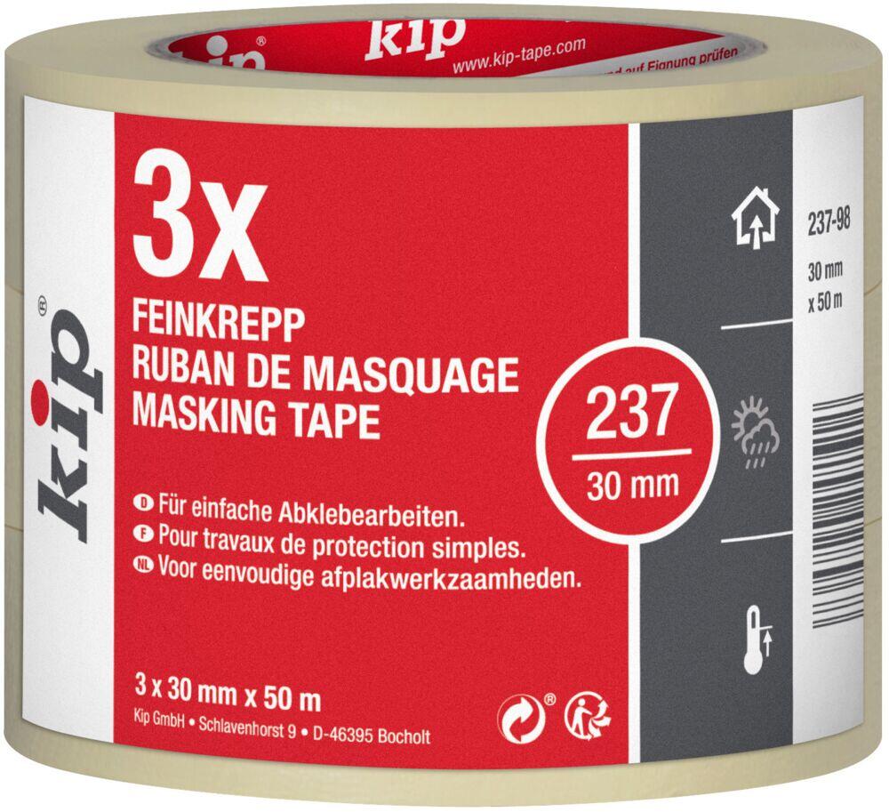 KIP® 237 Basic maskeringtape 3-pk