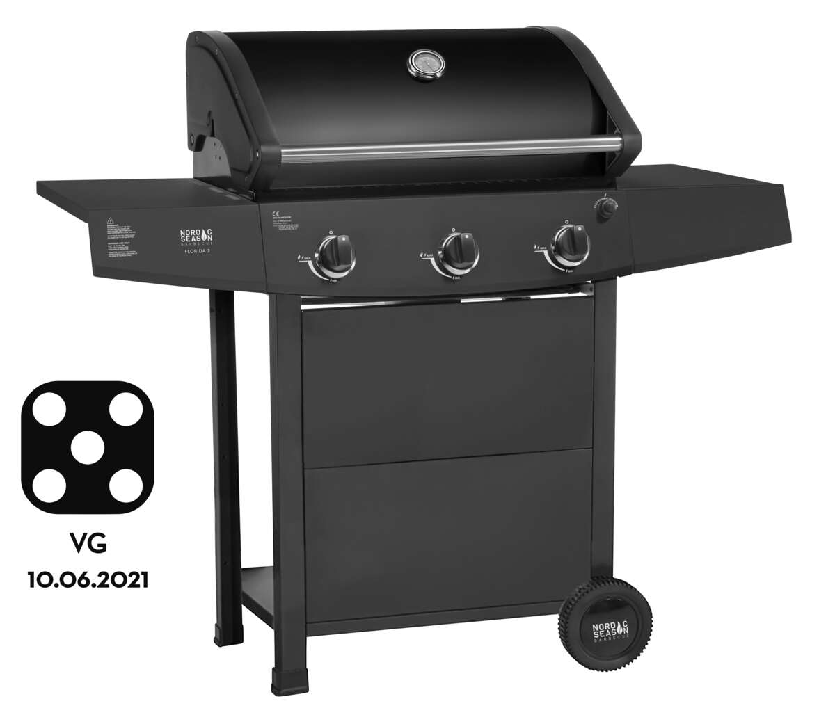 Nordic Season Florida 3 gassgrill