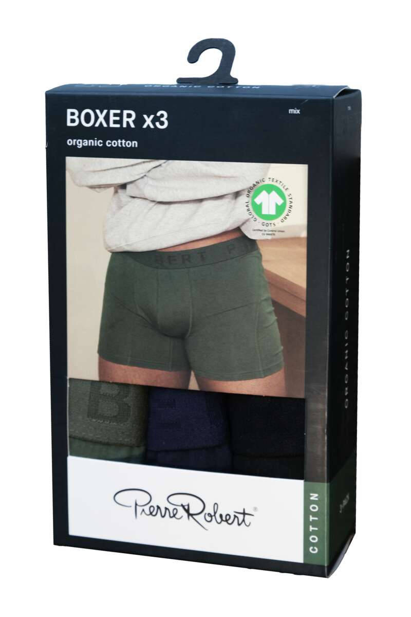 Pierre Robert Cotton boxer 3-pk herre