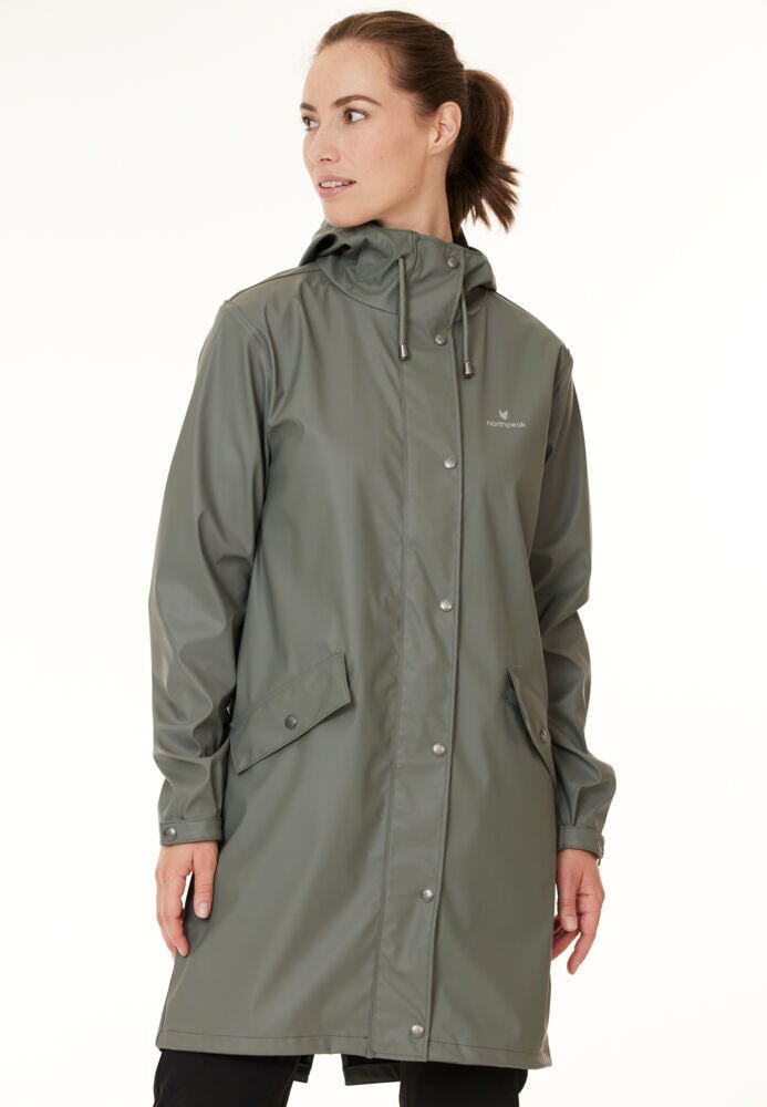 Northpeak Pernilla lang regnjakke dame