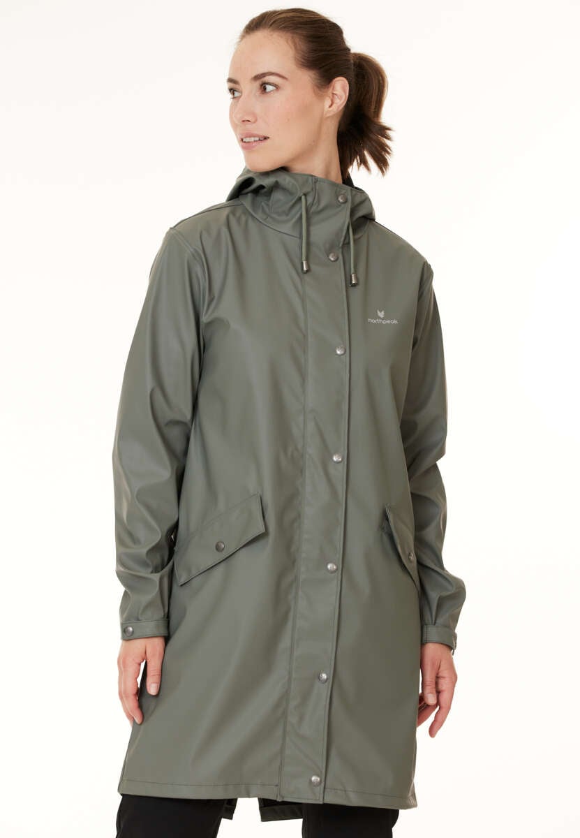 Northpeak Pernilla lang regnjakke dame