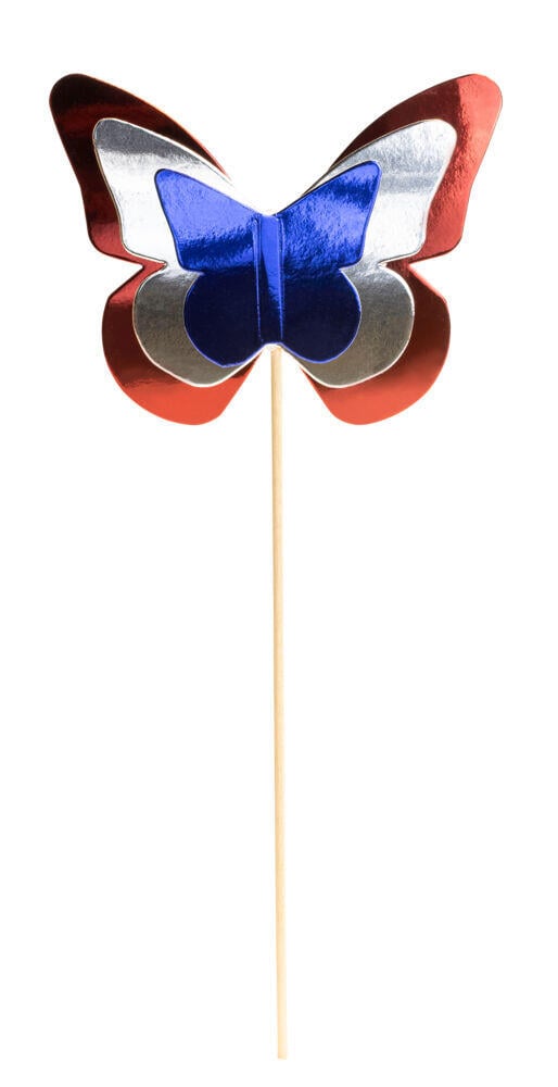 17. mai blomsterpinne Sommerfugl 6pk