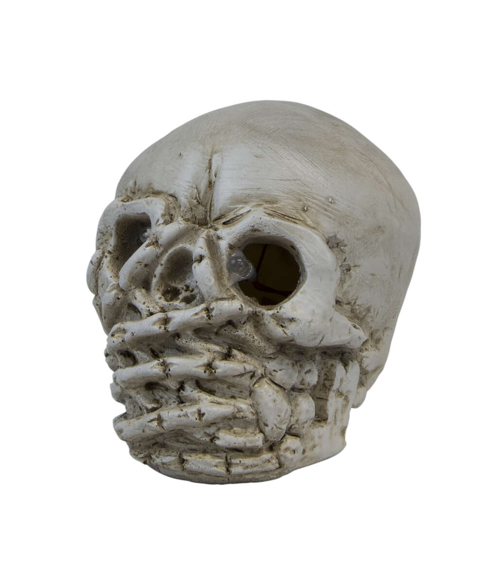 Halloween hodeskall - Ikke snakke