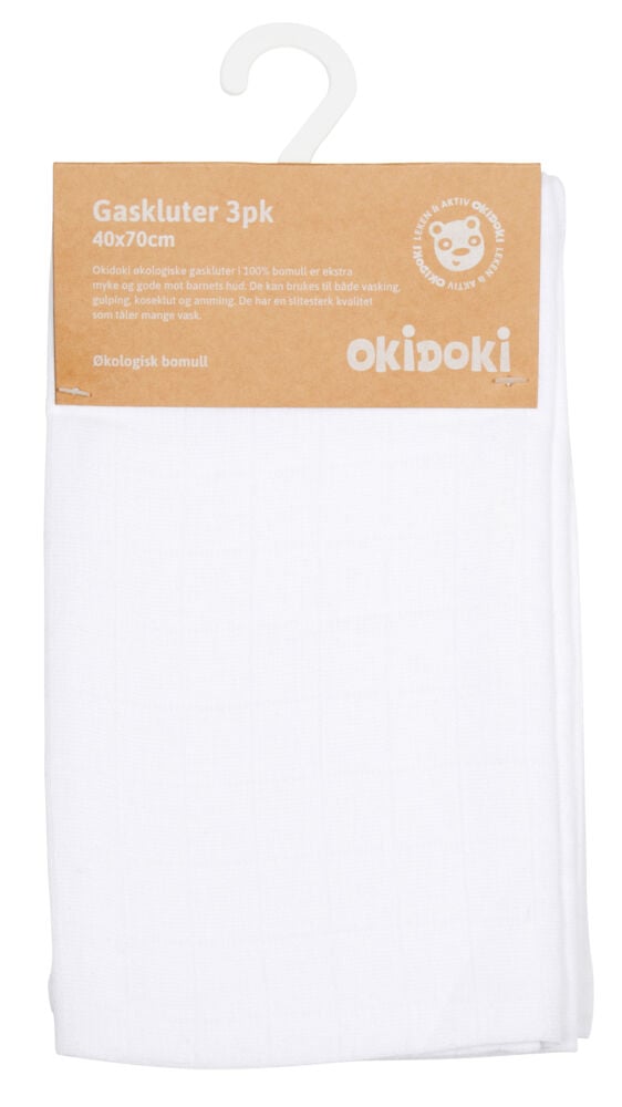 Okidoki gasklut 3pk
