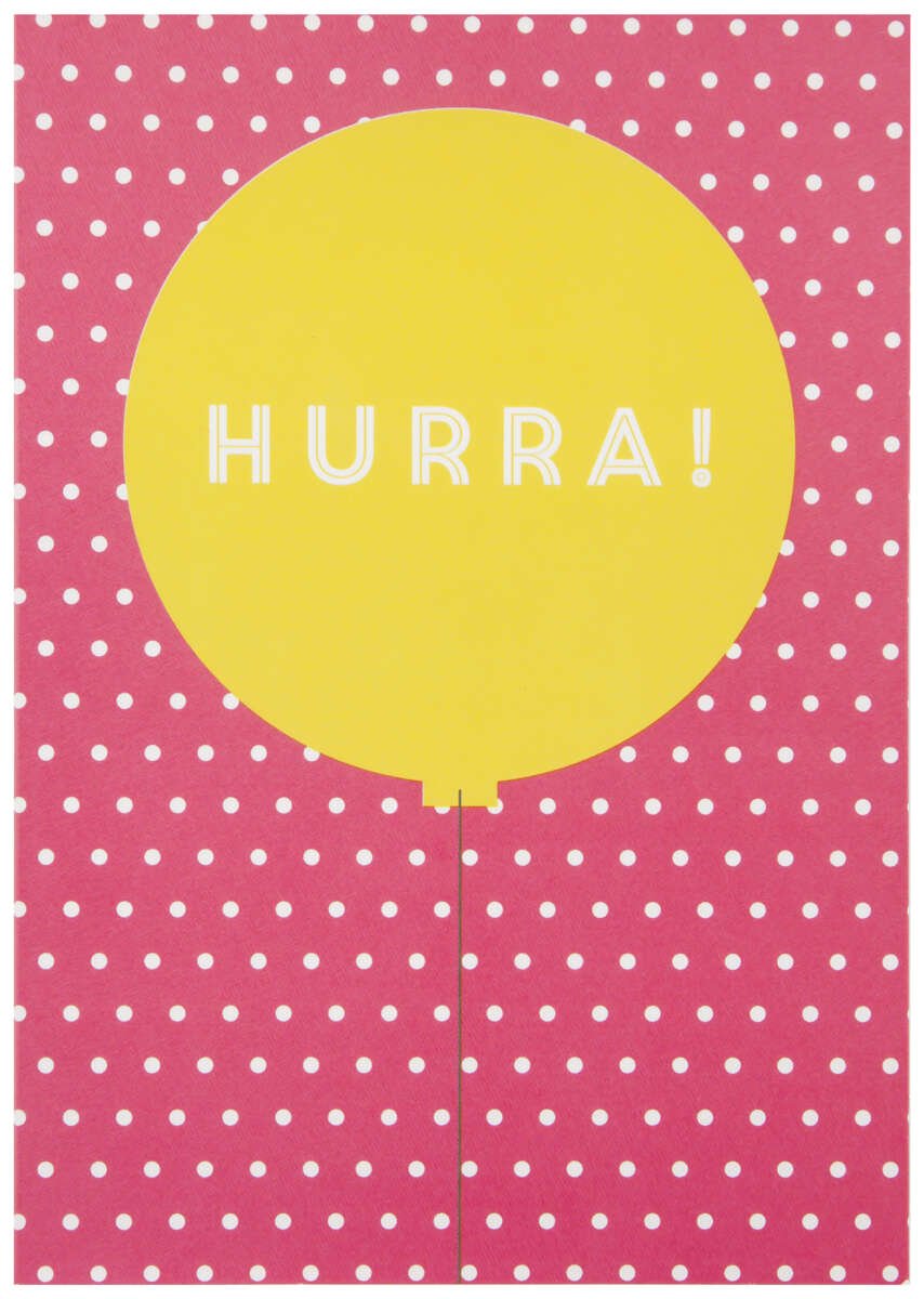 Kort Hurra ballong