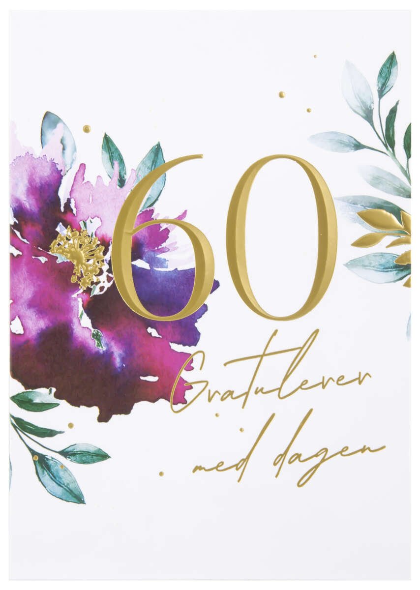 Kort 60 år Gratulerer med dagen