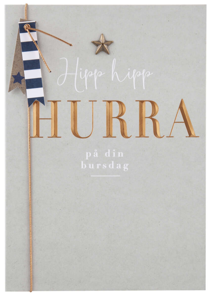 Kort Hipp hipp hurra på din bursdag