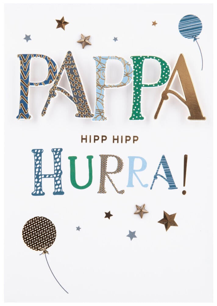 Kort Hipp hipp hurra Pappa