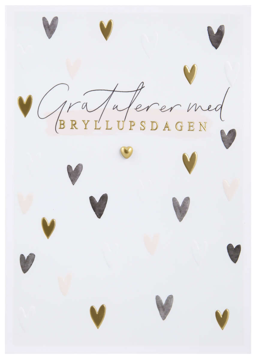 Kort Gratulerer med bryllupsdagen