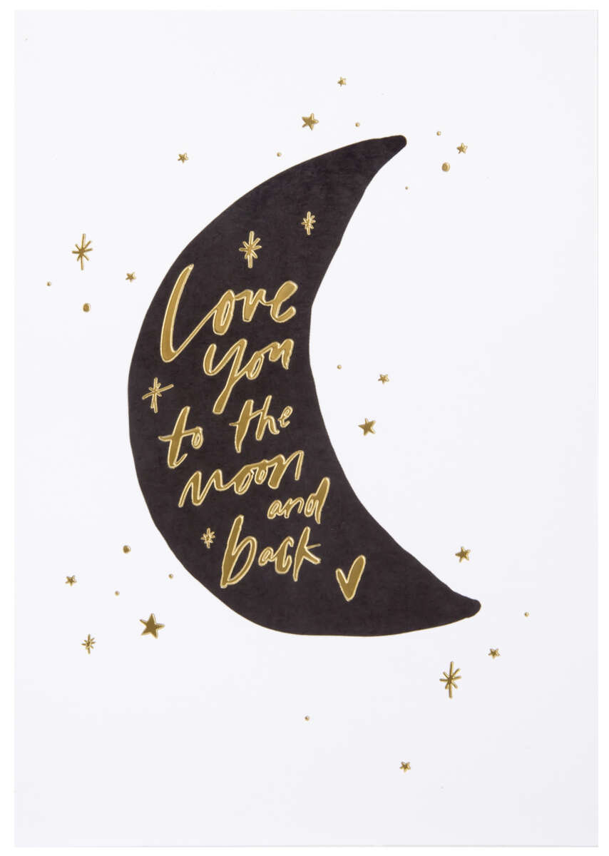 Kort Love you to the moon and back
