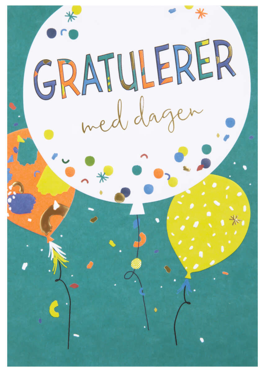 Kort Gratulerer med dagen