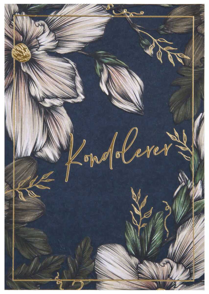 Kort Kondolerer Blomster