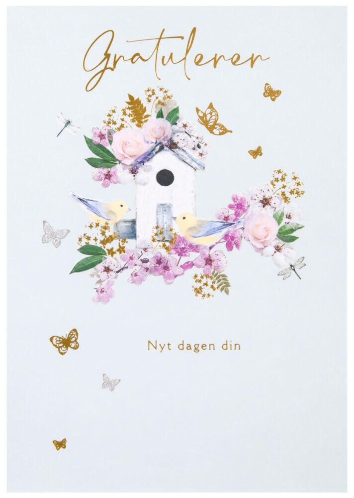 Kort Gratulerer - nyt dagen din