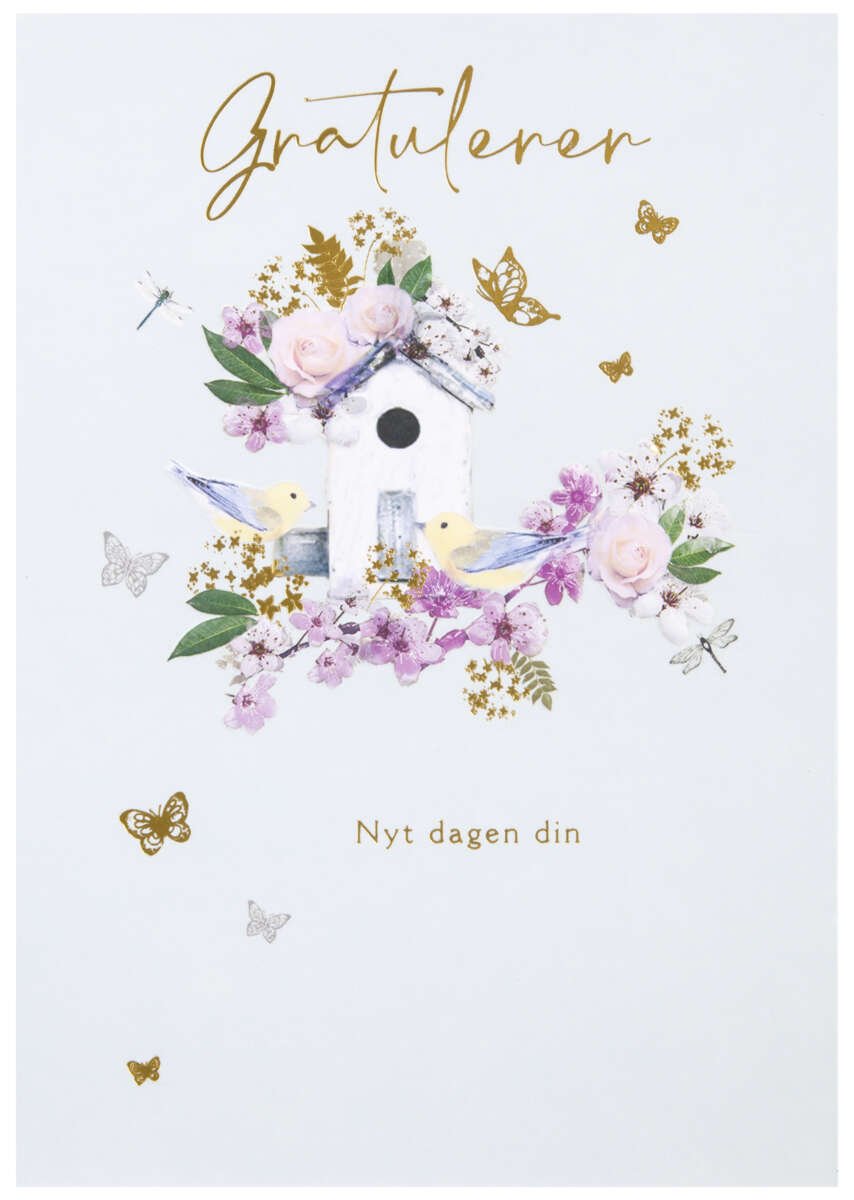 Kort Gratulerer - nyt dagen din
