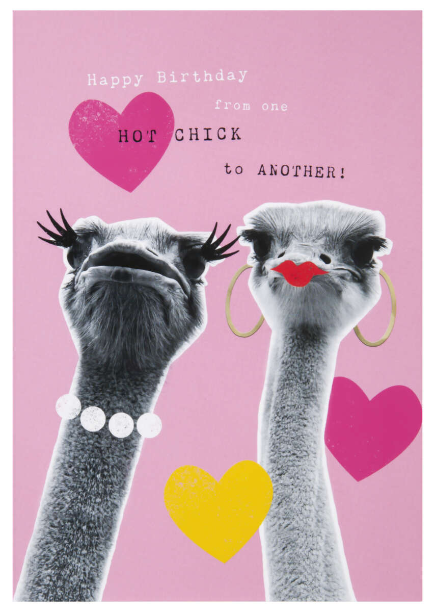 Kort Gratulerer! Hot Chick