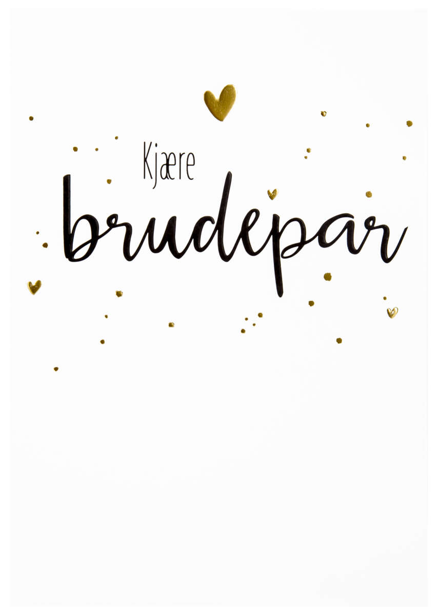 Kort Kjære brudepar