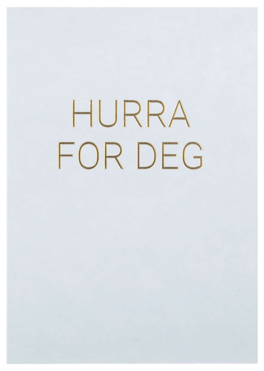 Kort Hurra for deg