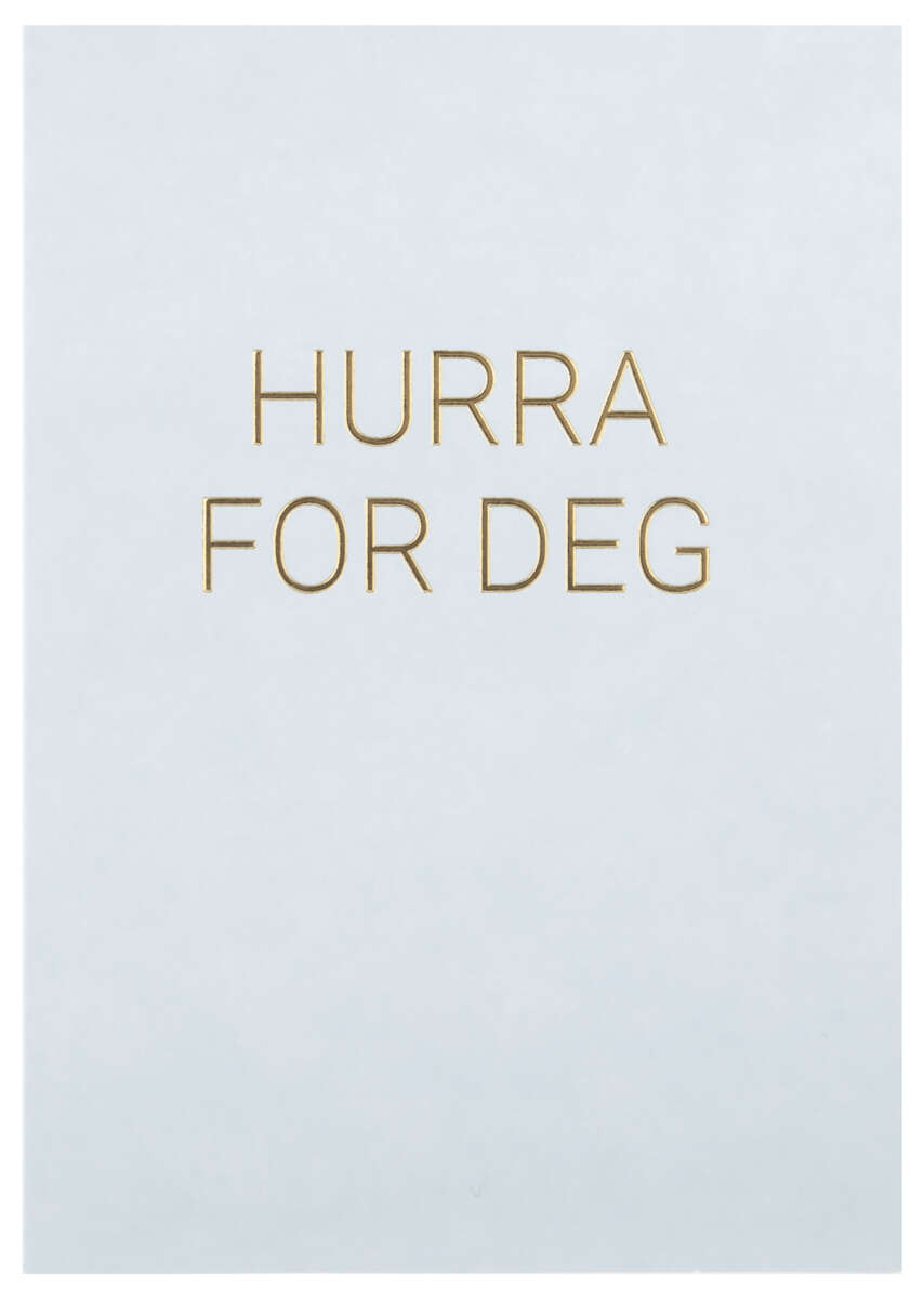 Kort Hurra for deg