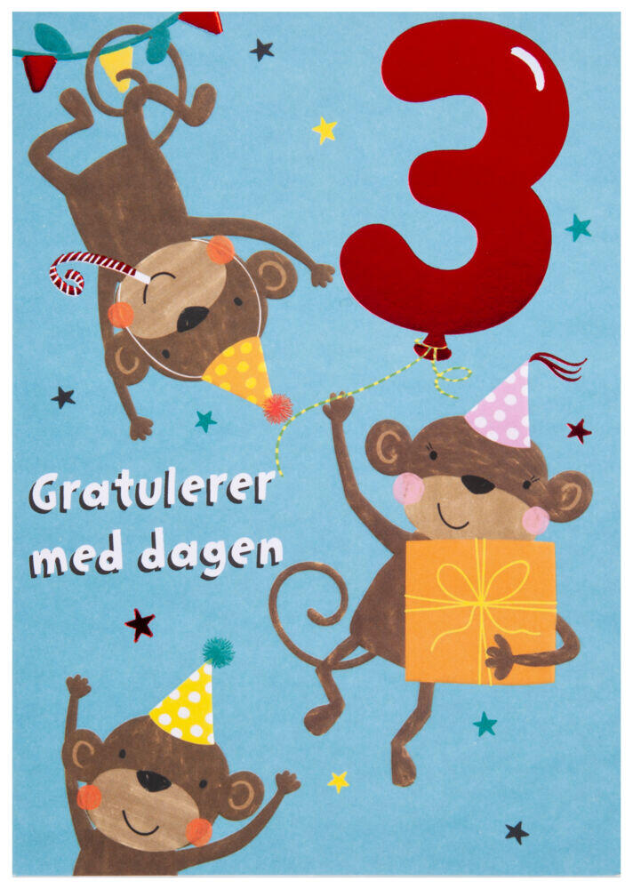 Kort 3 år Apekatter
