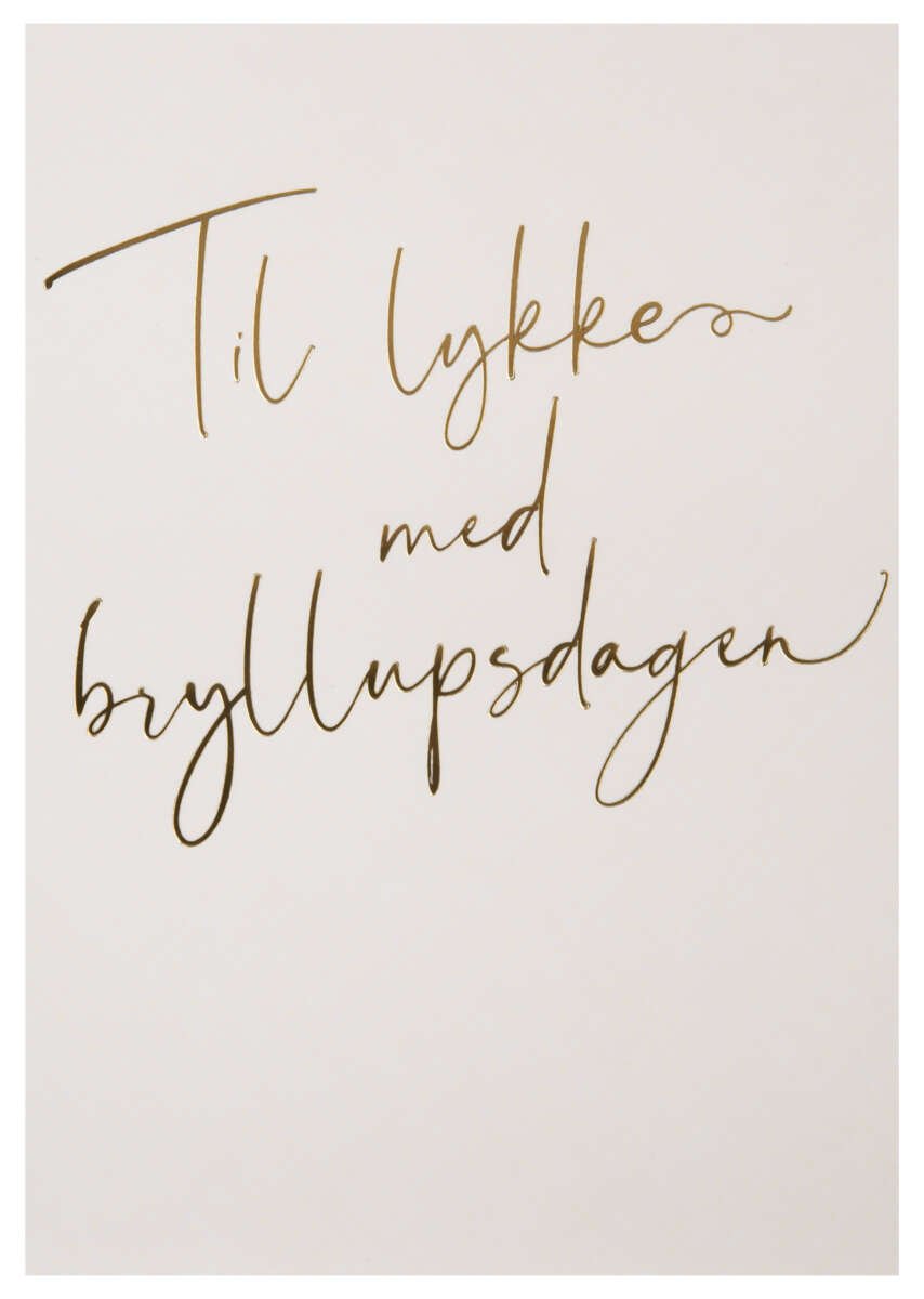 kort Til lykke med bryllupsdagen
