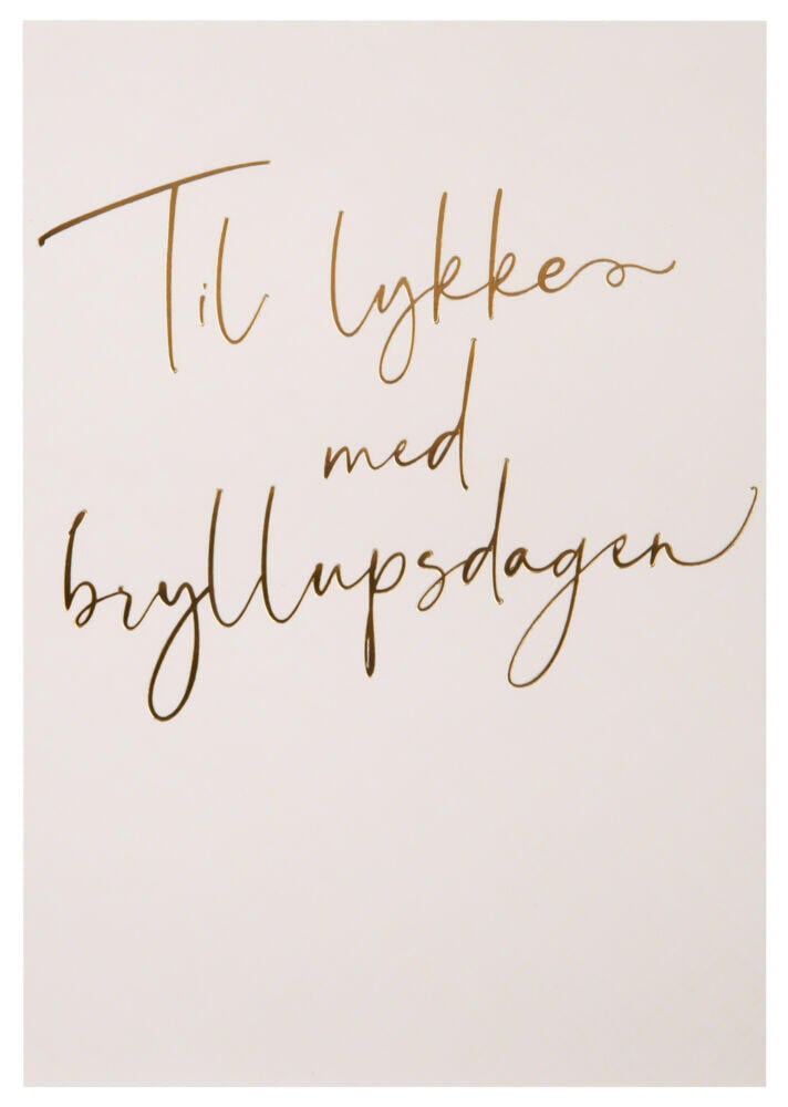 kort Til lykke med bryllupsdagen