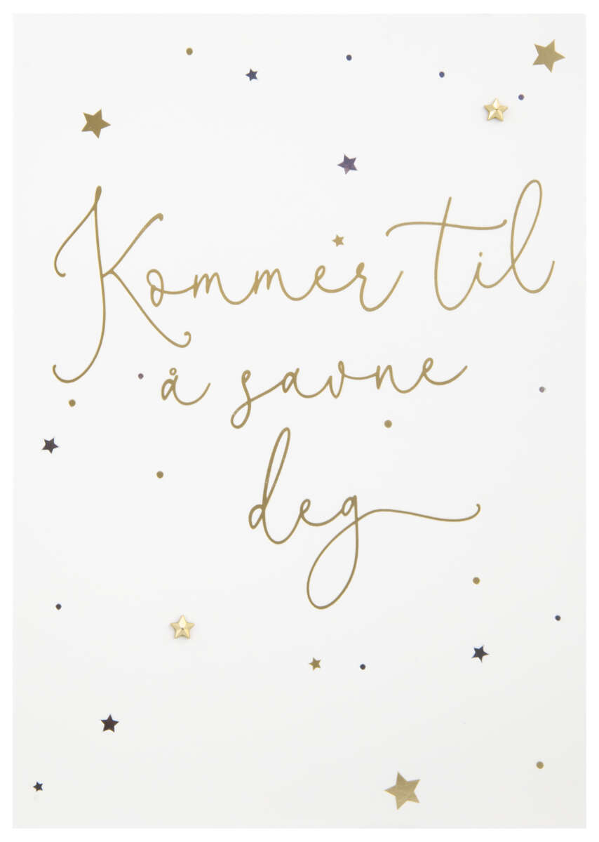 Kort Kommer til å savne deg