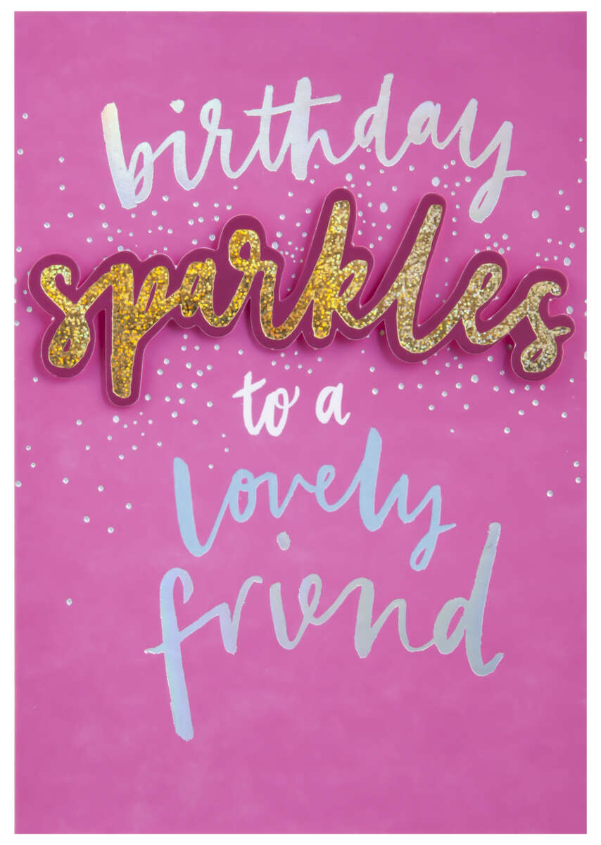 Kort Birthday Sparkles