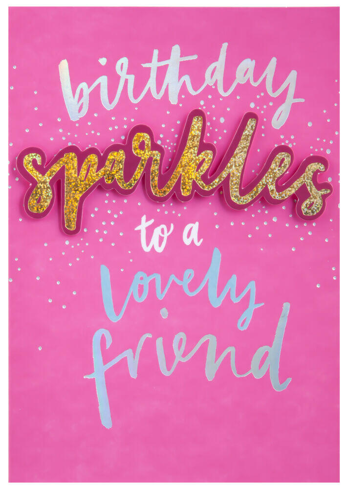 Kort Birthday Sparkles