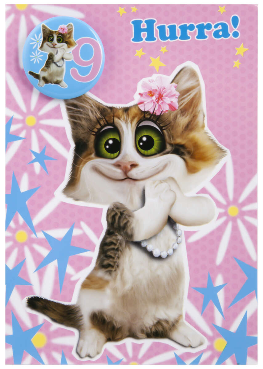 Kort 9 år Søt katt