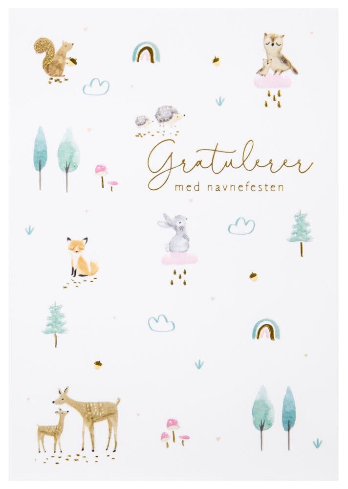 Kort Gratulerer med navnefesten