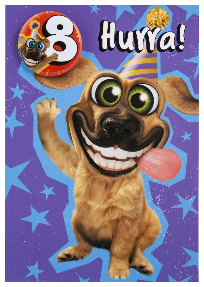 Kort 8 år Hurra!