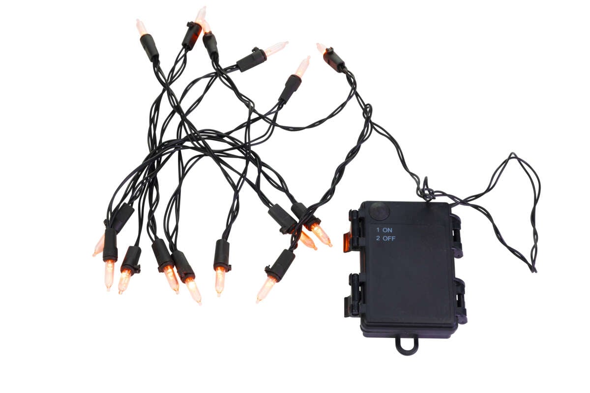 Lyslenke med glødende lys