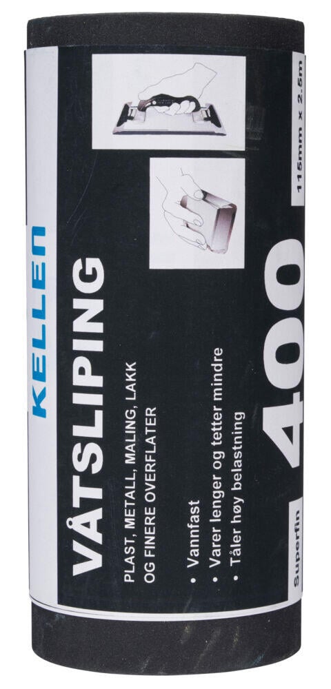 Slipepapir våtslip 115 mm x 2,5 m