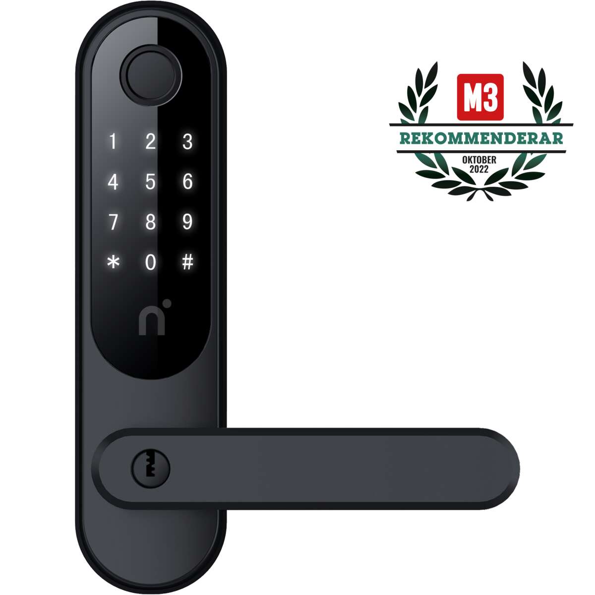 Nimly Touch Pro kode og fingeravtrykkslås