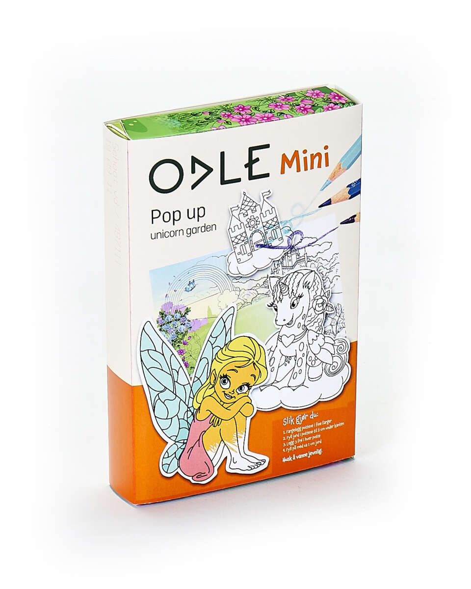 Odle enhjørningpotte med karsefrø