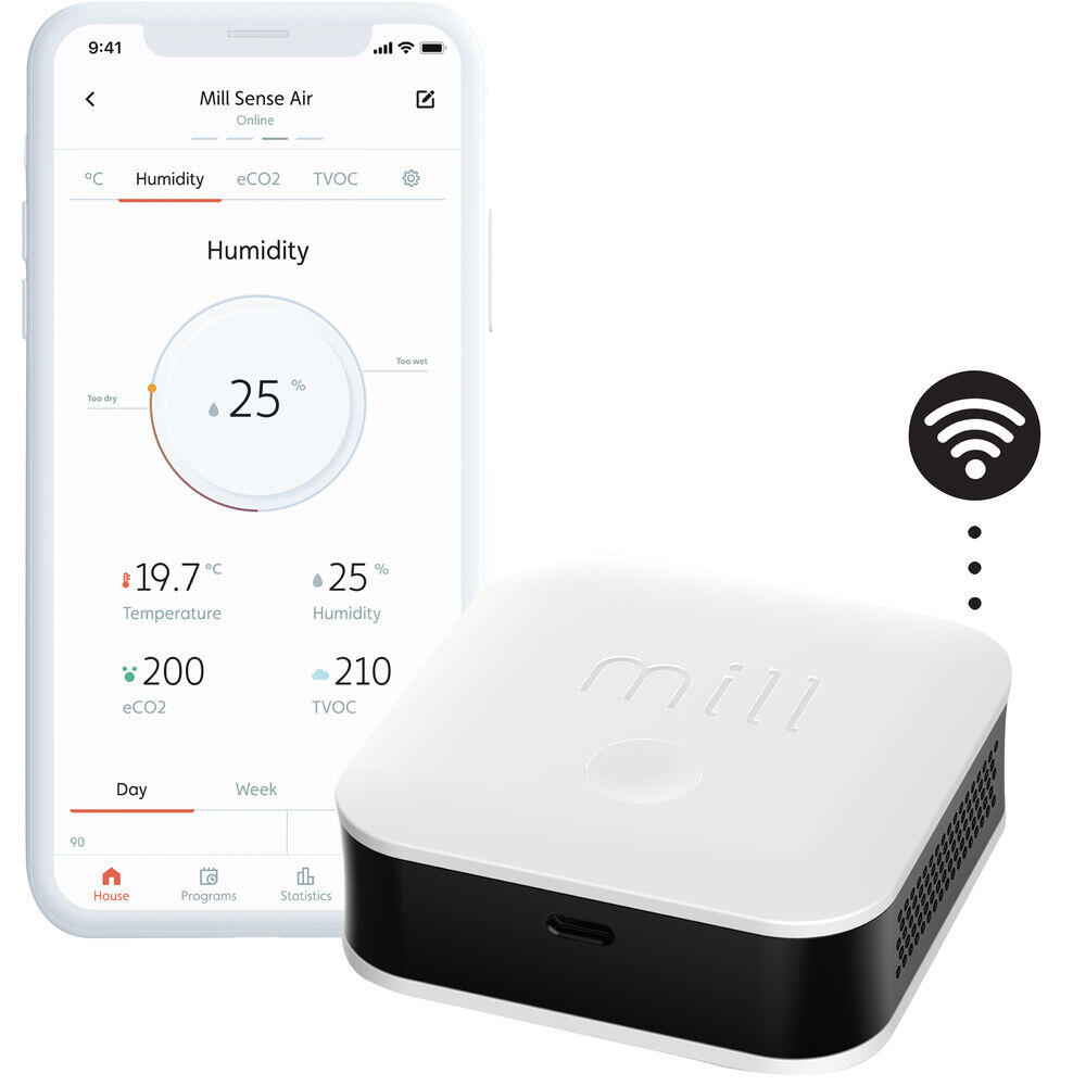 Mill Sense inneklimasensor med WiFi