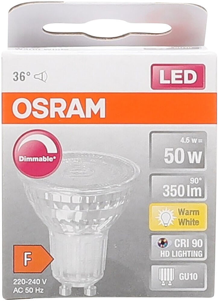 OSRAM LEDSPOT 50 4,5W GU10 DIM