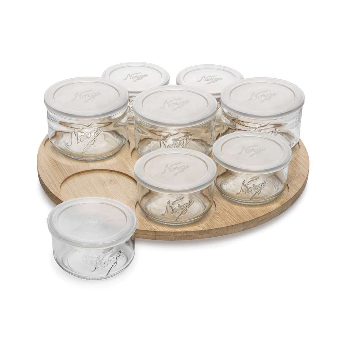 Hadeland Glassverk Norgesglass tacosett 8 deler