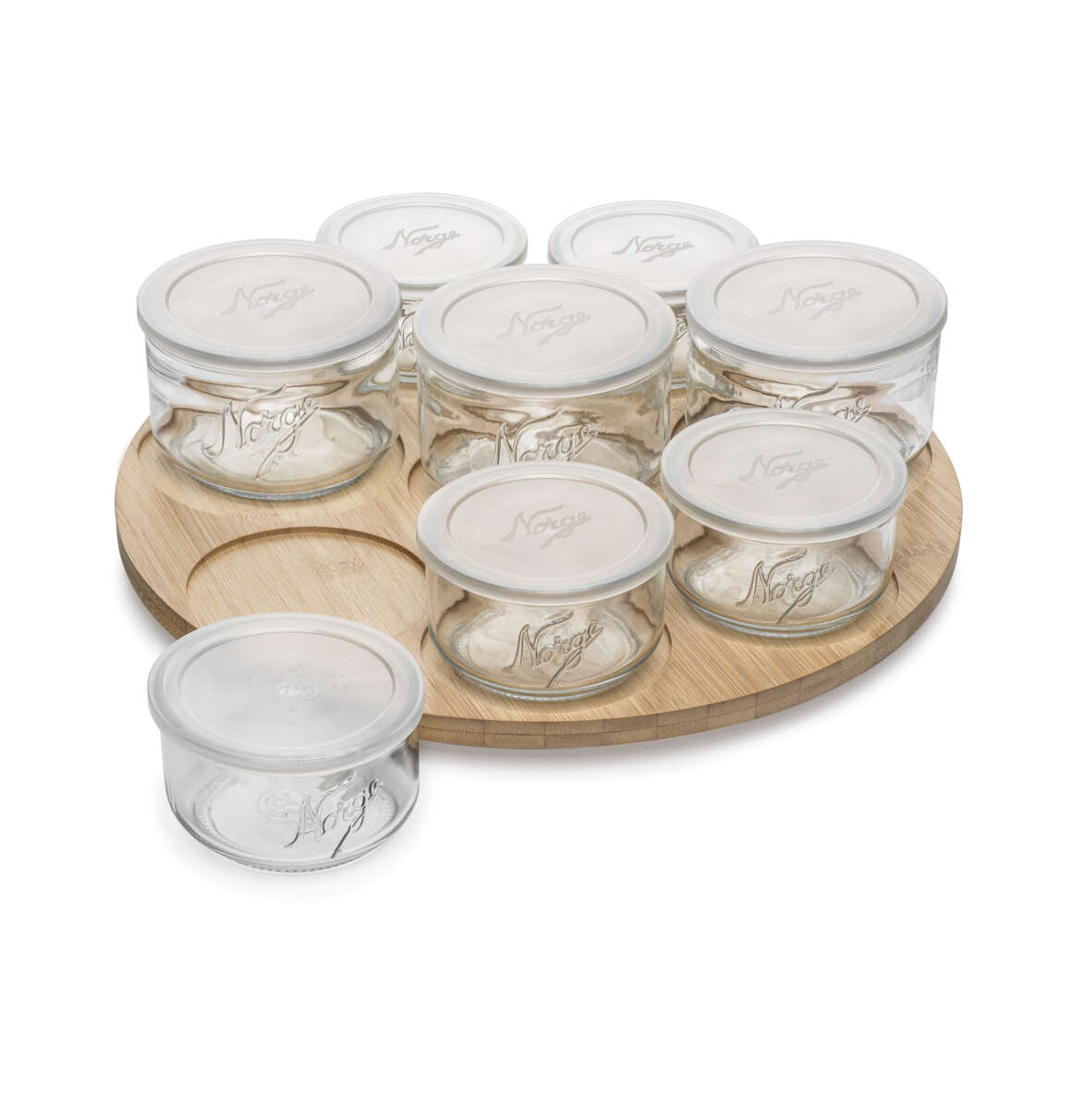 Hadeland Glassverk Norgesglass tacosett 8 deler