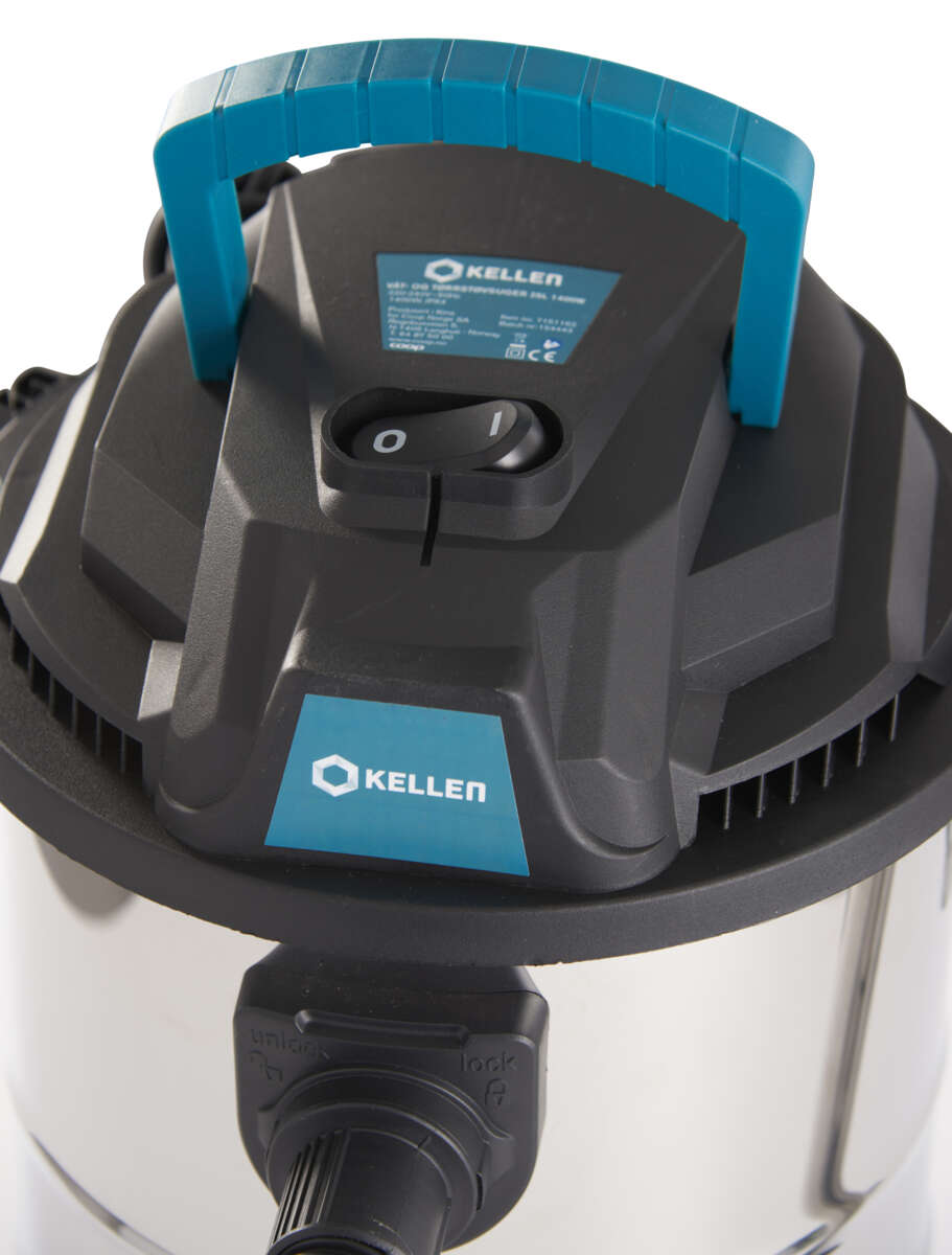 Kellen støvsuger våt/tørr, 25 liter