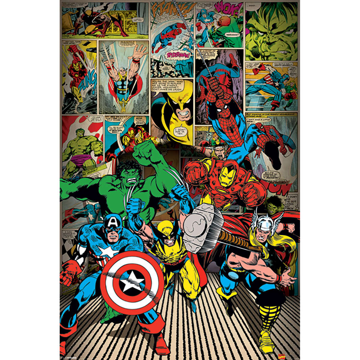 Marvel: Here Come The Heroes plakat